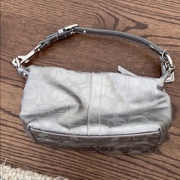 pewter leather bag